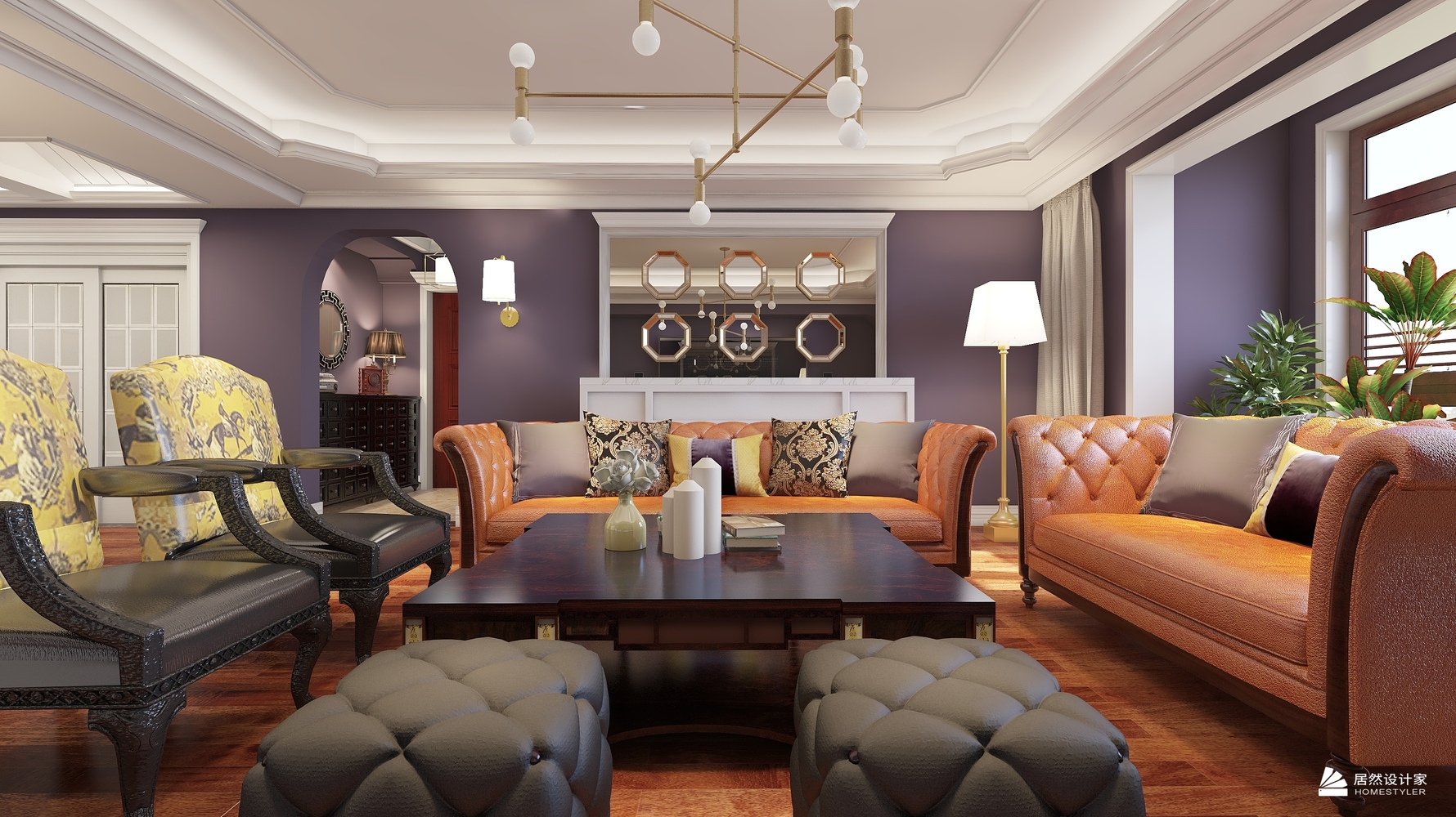 北美枫情 - 其它风格两室两厅装修效果图 - 山西 太原顶层 彭莉设计