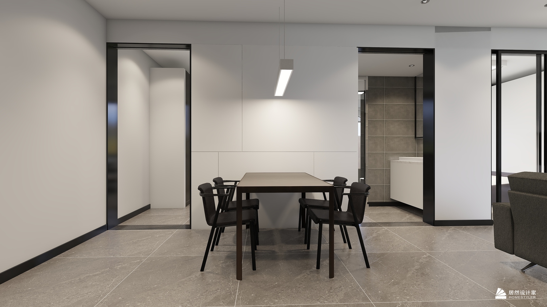 其它风格三室两厅装修设计效果图