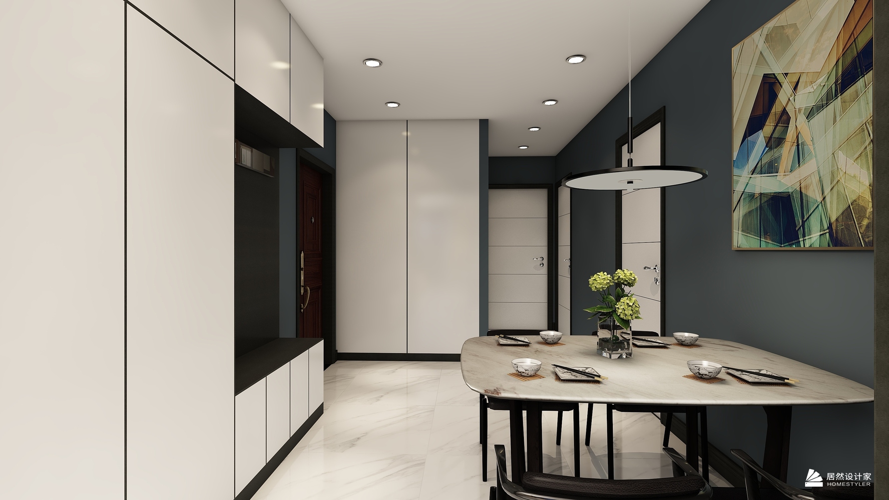 其它风格三室两厅装修设计效果图