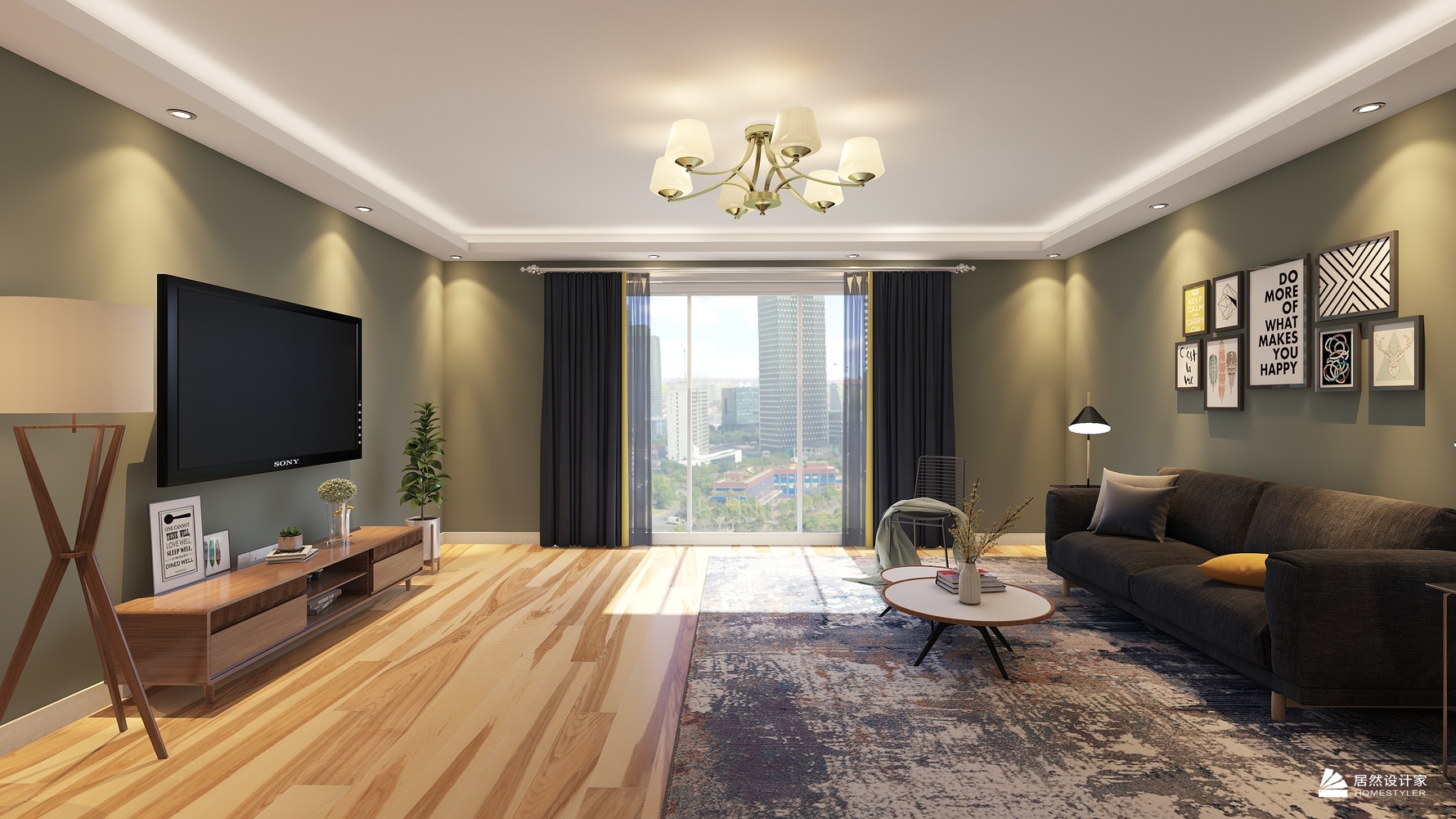 其它风格一室一厅装修设计效果图