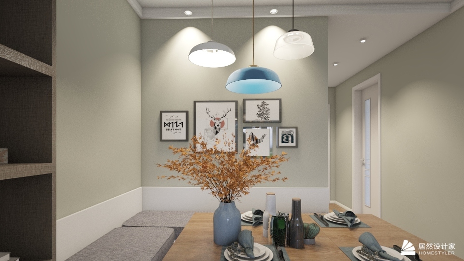 其它风格两室一厅装修设计效果图