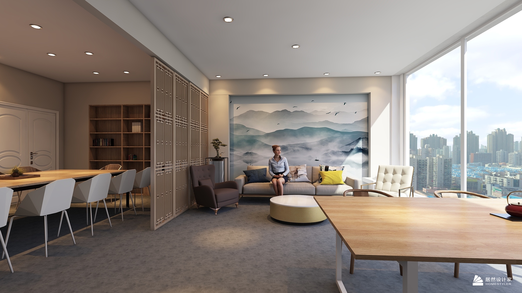 其它风格接待区装修设计效果图