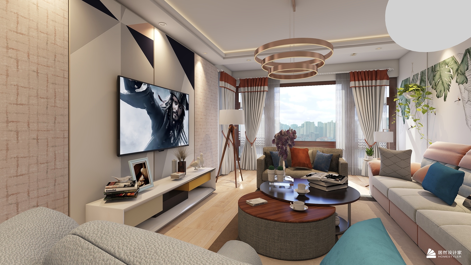 北欧风格四室两厅装修设计效果图