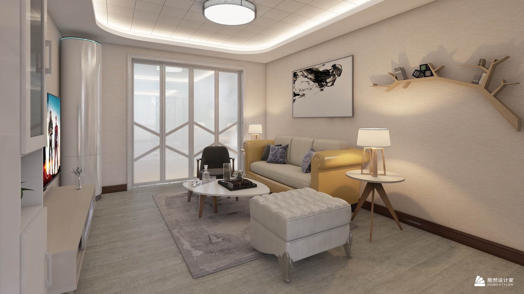 其它风格两室两厅装修设计效果图