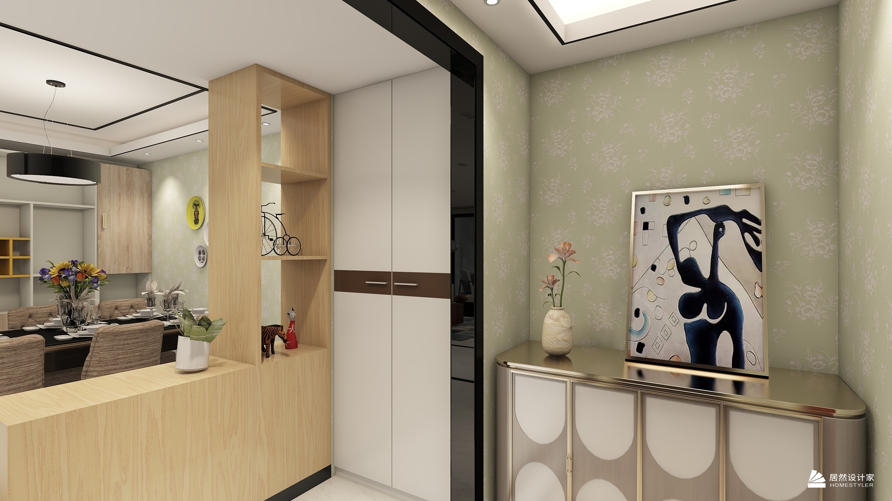 其它风格三室两厅装修设计效果图