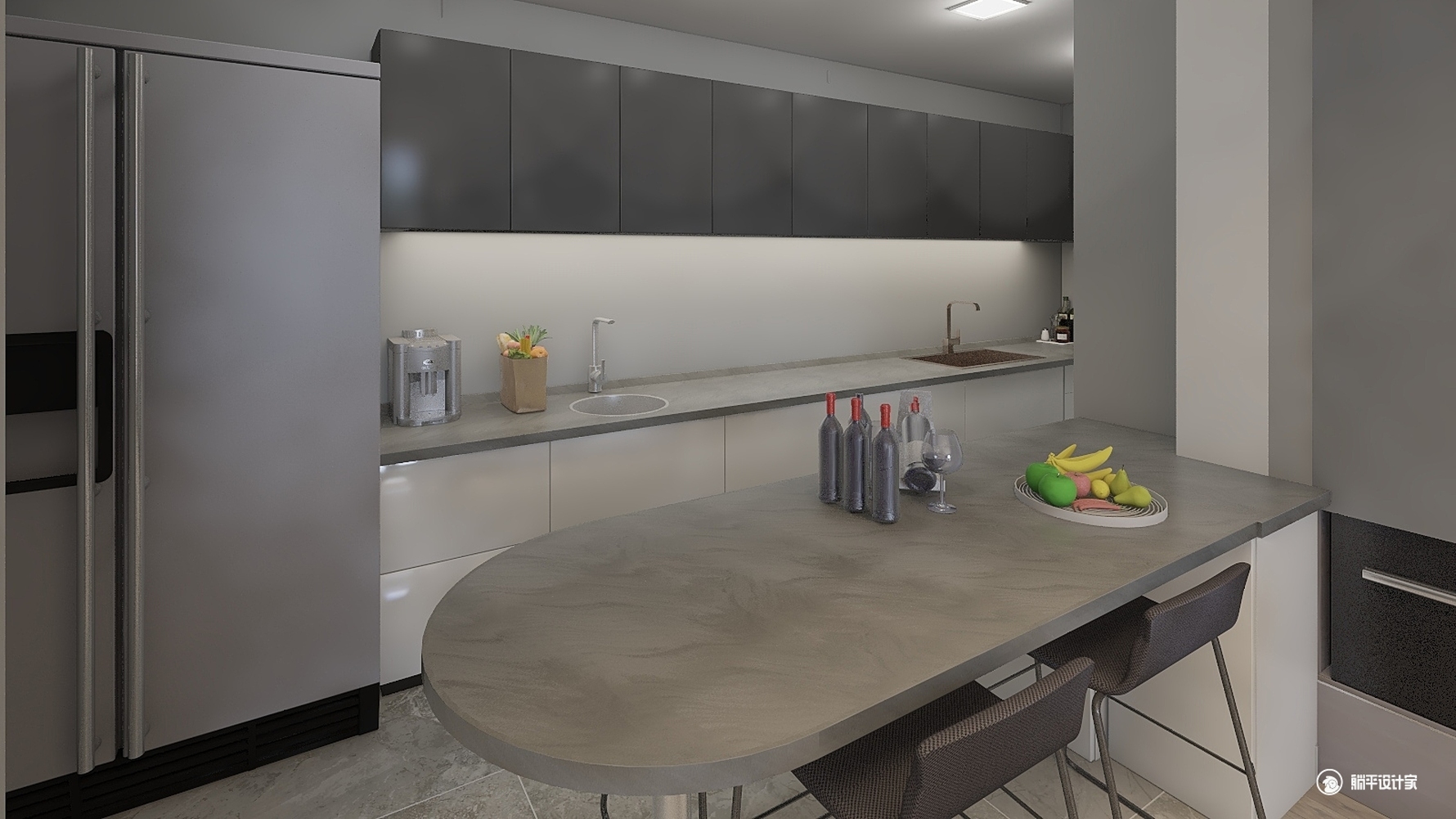 其它风格三室两厅装修设计效果图