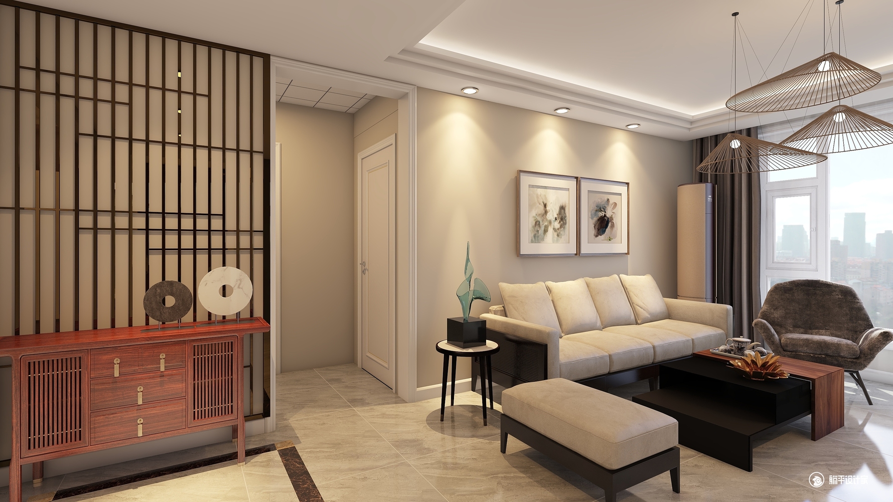 其它风格三室两厅装修设计效果图