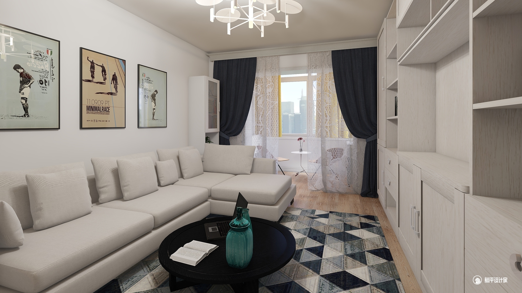 其它风格两室一厅装修设计效果图