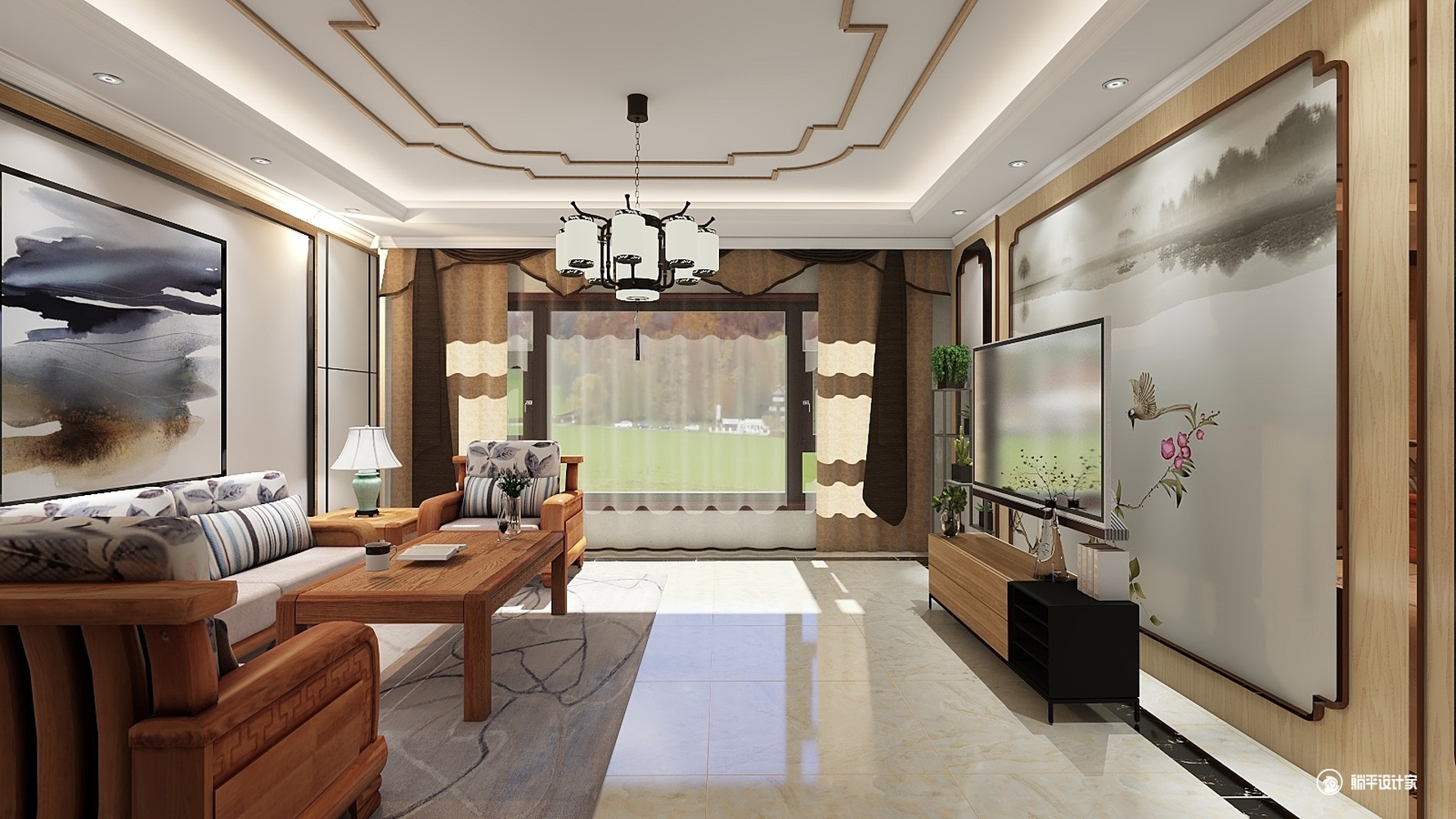 其它风格三室一厅装修设计效果图