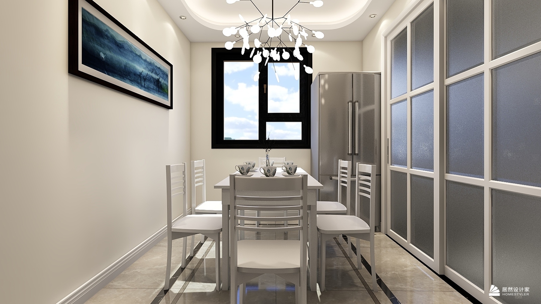 其它风格三室一厅装修设计效果图