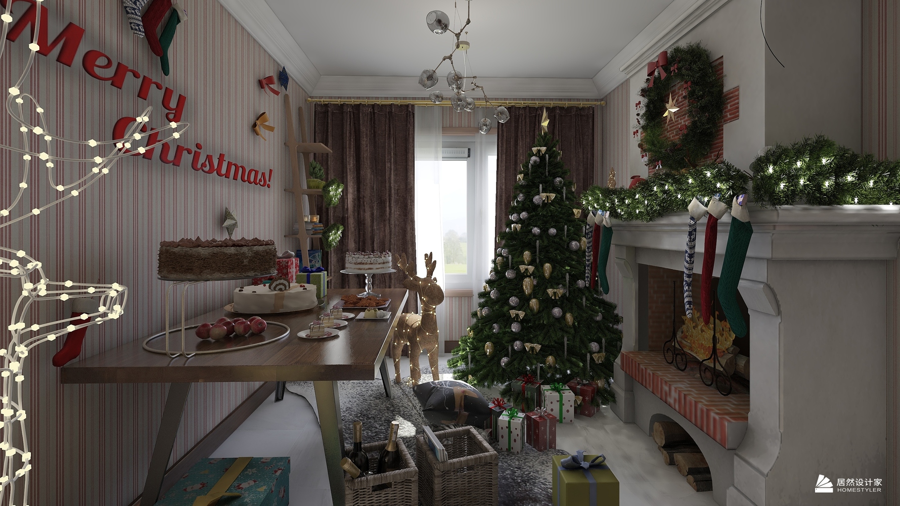 其它风格两室两厅装修设计效果图