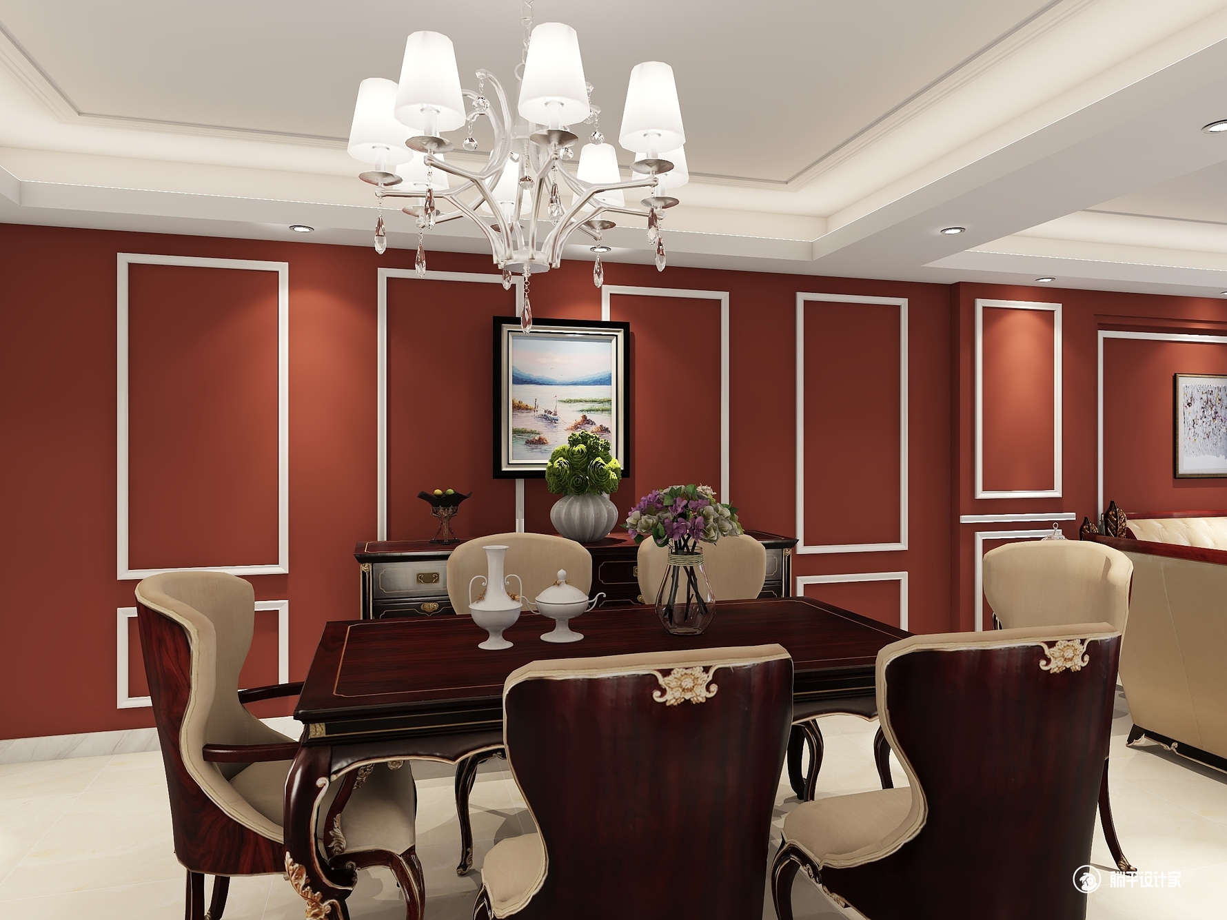 其它风格三室一厅装修设计效果图