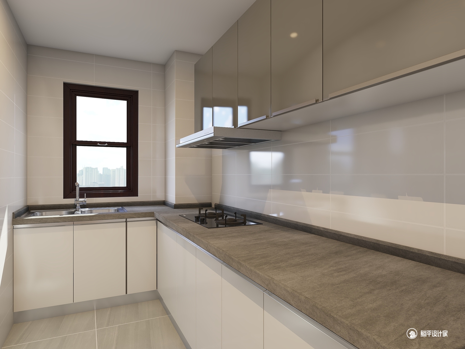 混搭风格三室一厅装修设计效果图