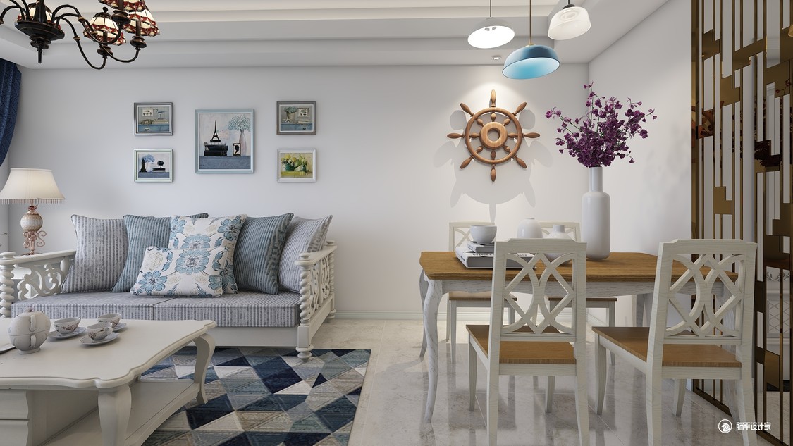 简约“碧海蓝天”