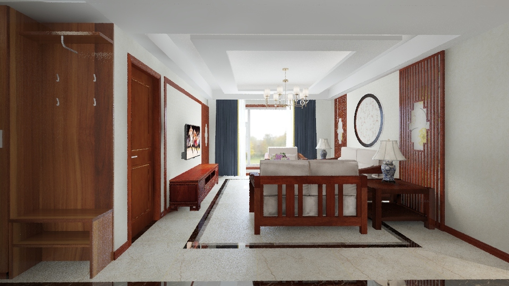 其它风格三室两厅装修设计效果图