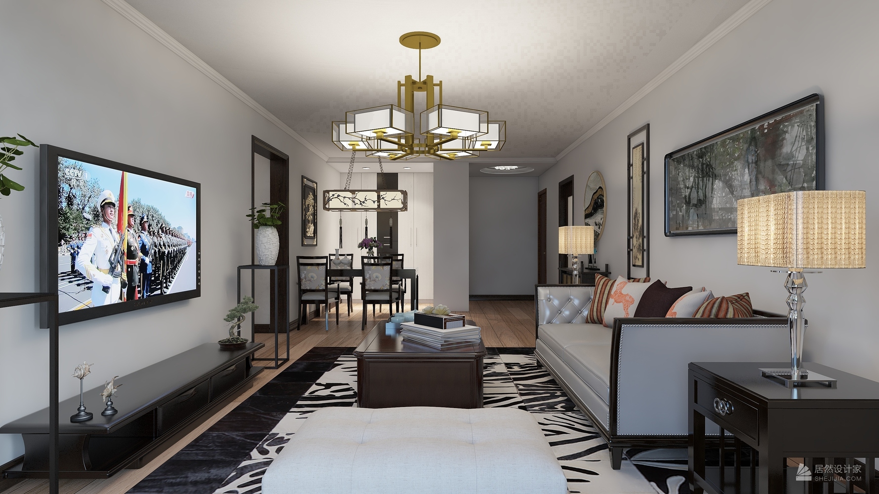 其它风格三室一厅装修设计效果图