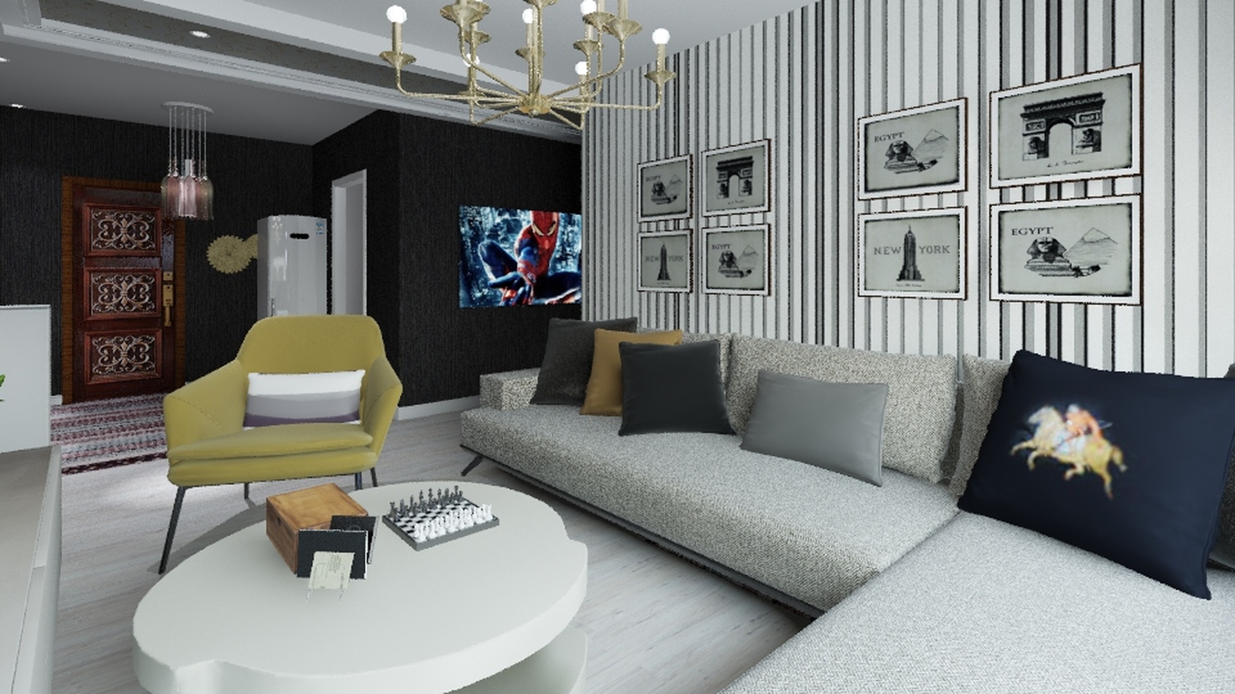 其它风格两室一厅装修设计效果图