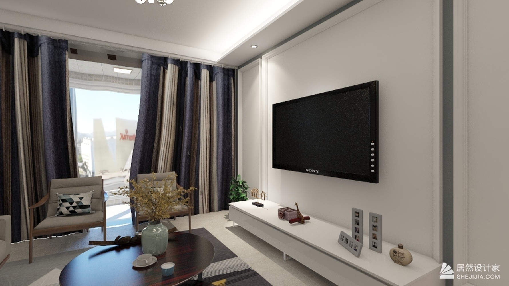 其它风格三室两厅装修设计效果图