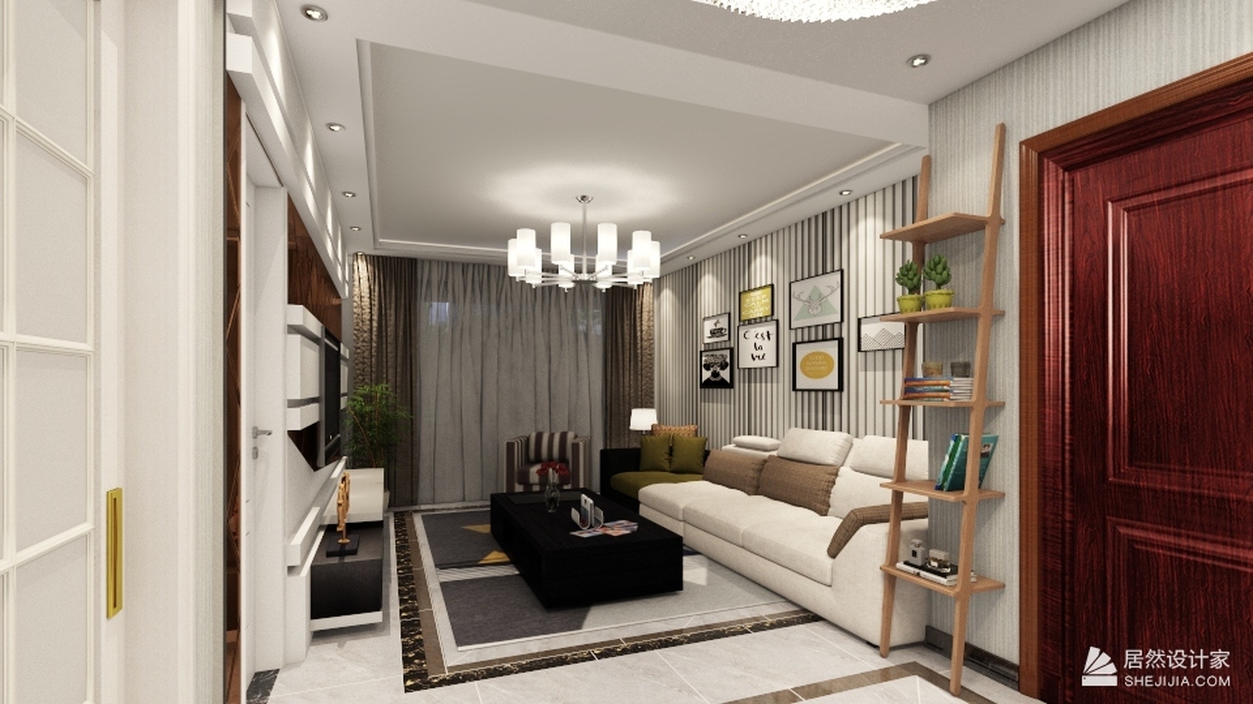 其它风格三室一厅装修设计效果图