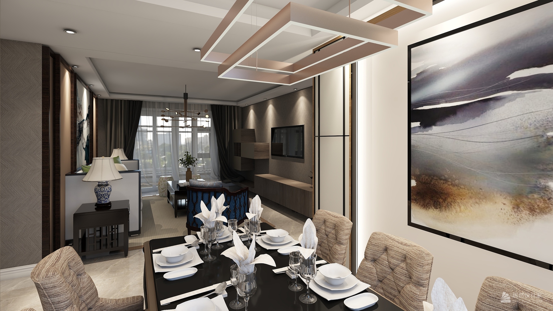 其它风格五室两厅装修设计效果图