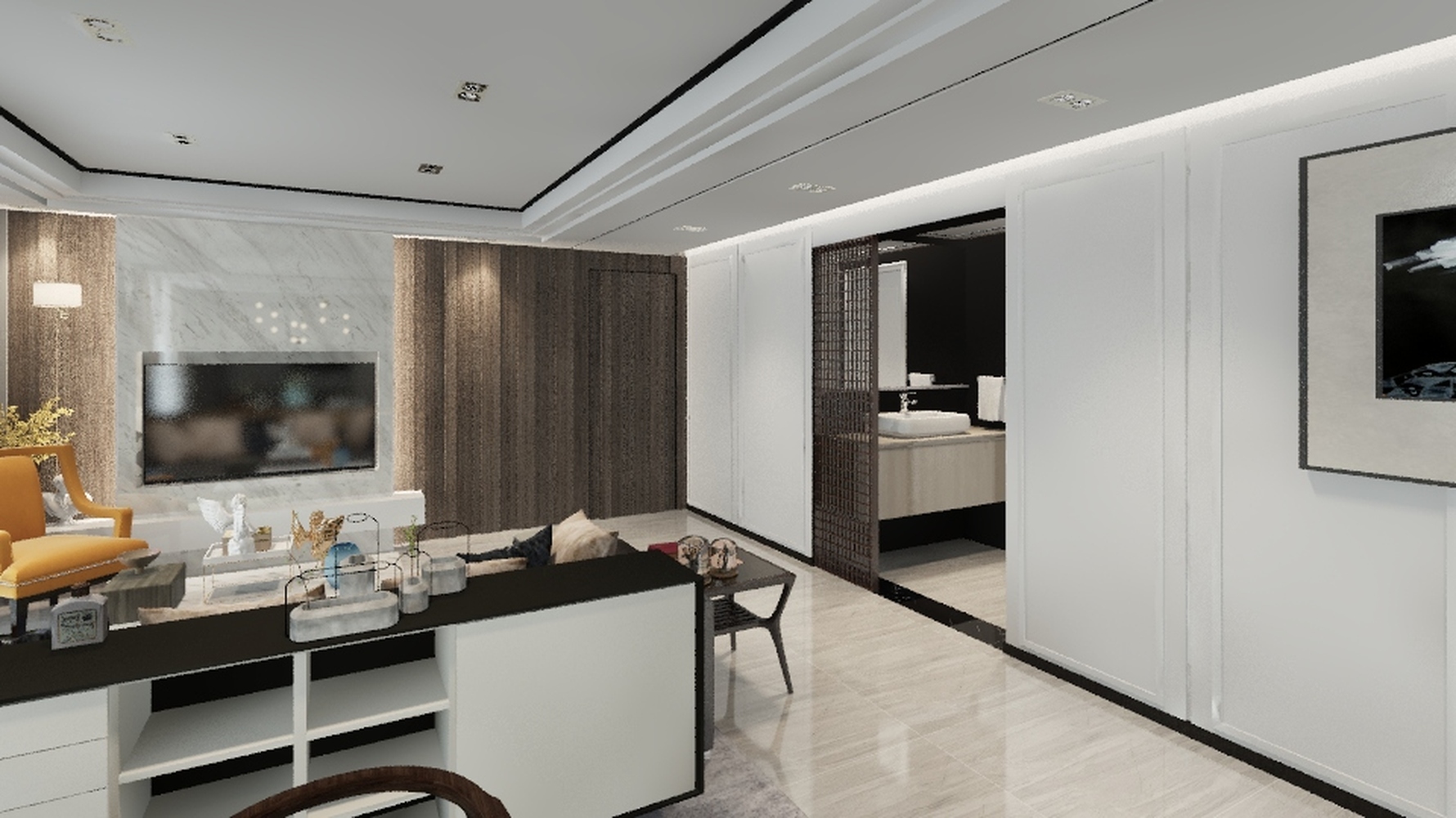 其它风格三室两厅装修设计效果图