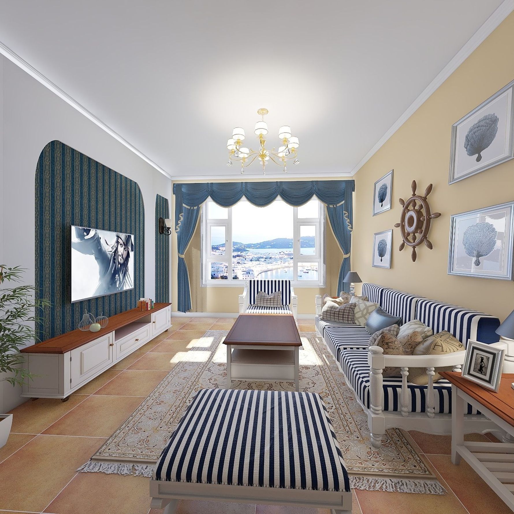 其它风格两室一厅装修设计效果图