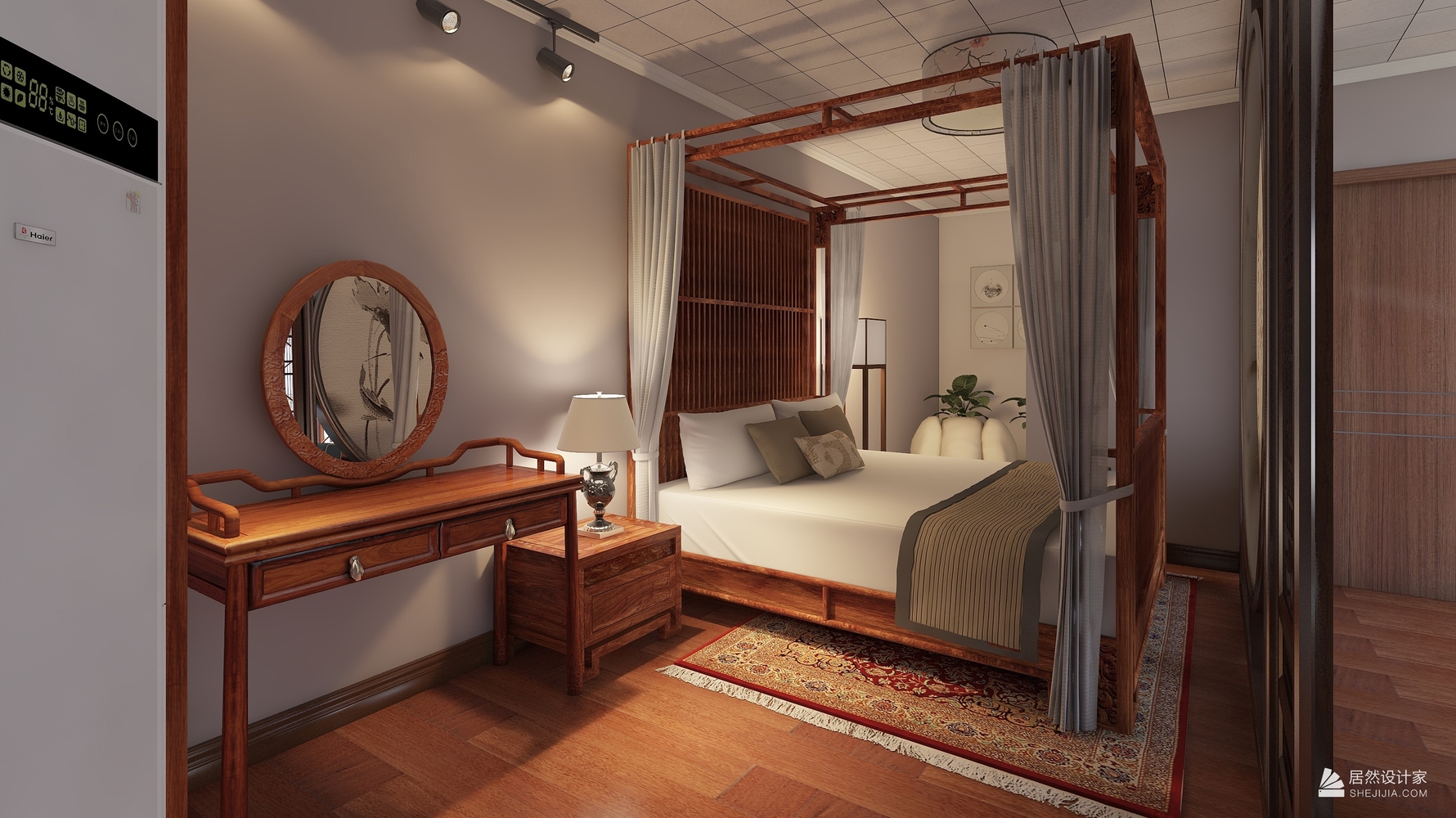 中式风格卧室装修设计效果图