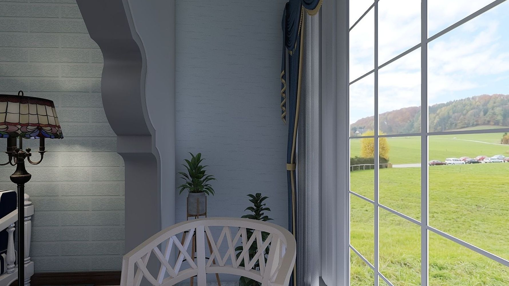 地中海风格阳台装修设计效果图