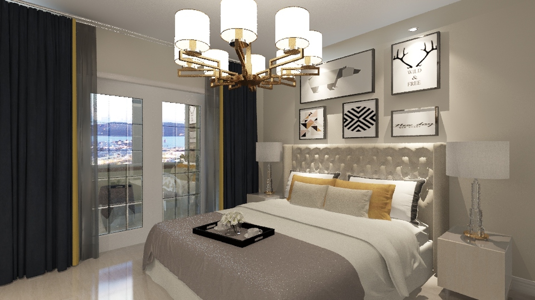 其它风格两室一厅装修设计效果图