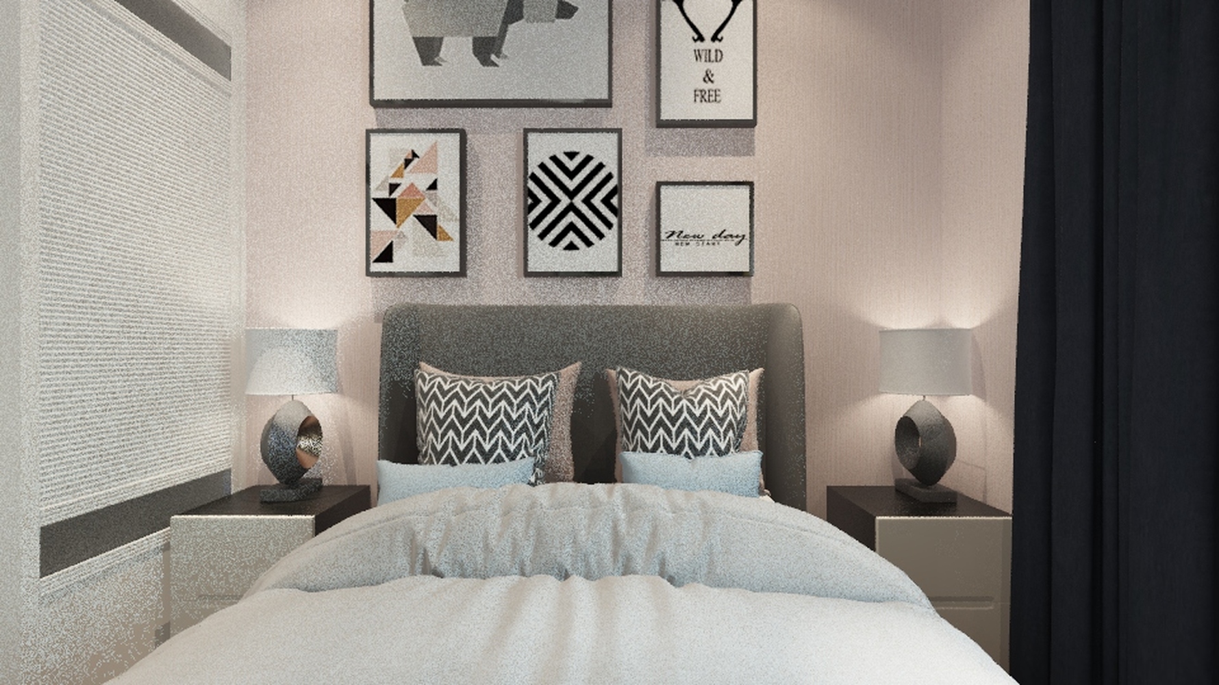 其它风格两室一厅装修设计效果图