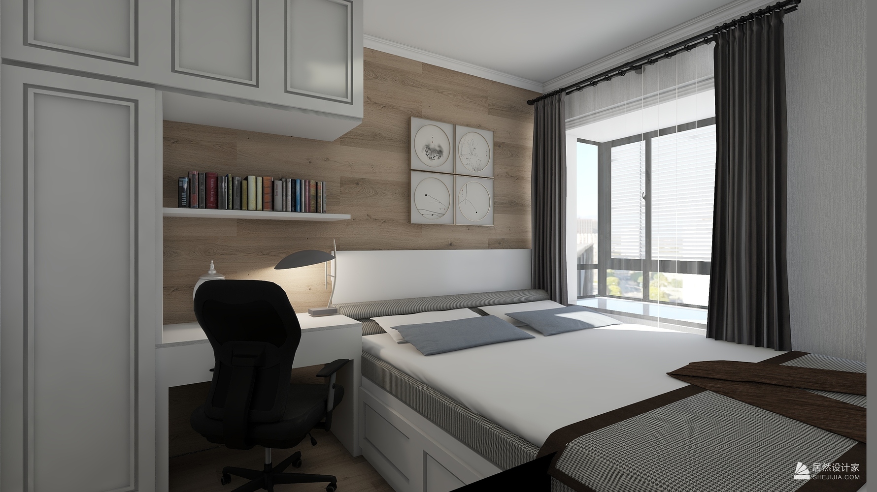 北欧风格主卧装修设计效果图