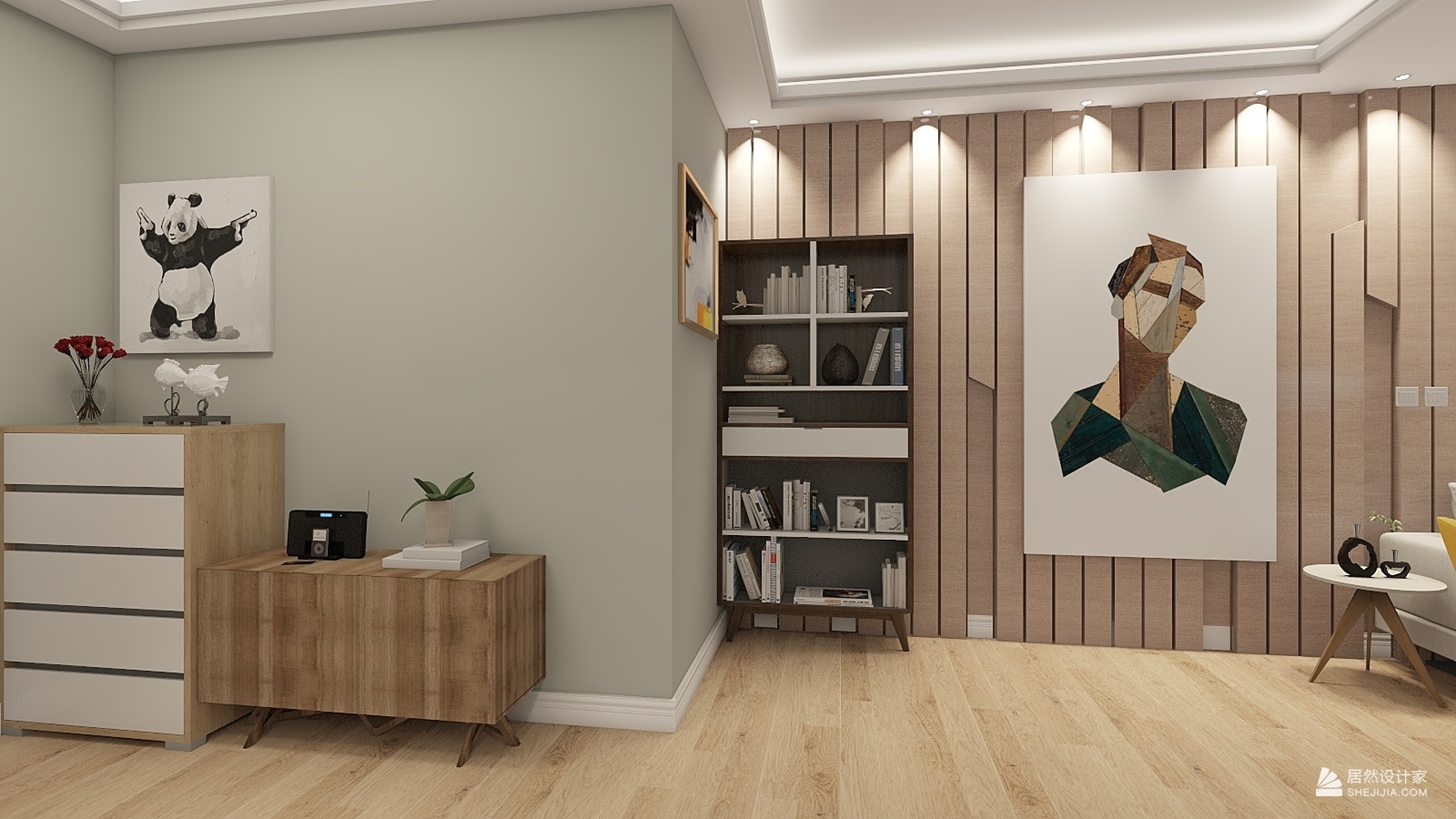 北欧风格三室两厅装修设计效果图