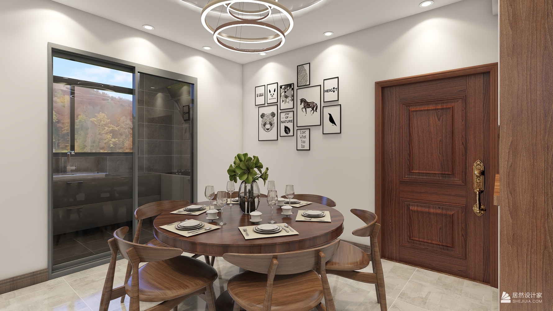 北欧风格四室两厅装修设计效果图