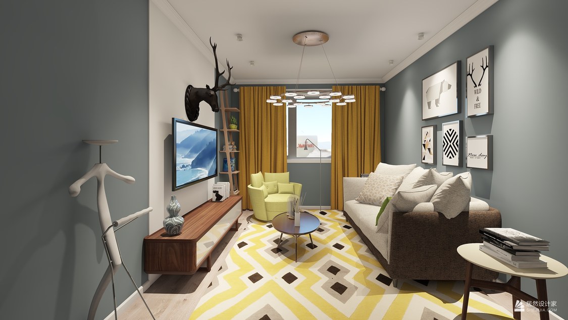 四季怡园C户型室内设计