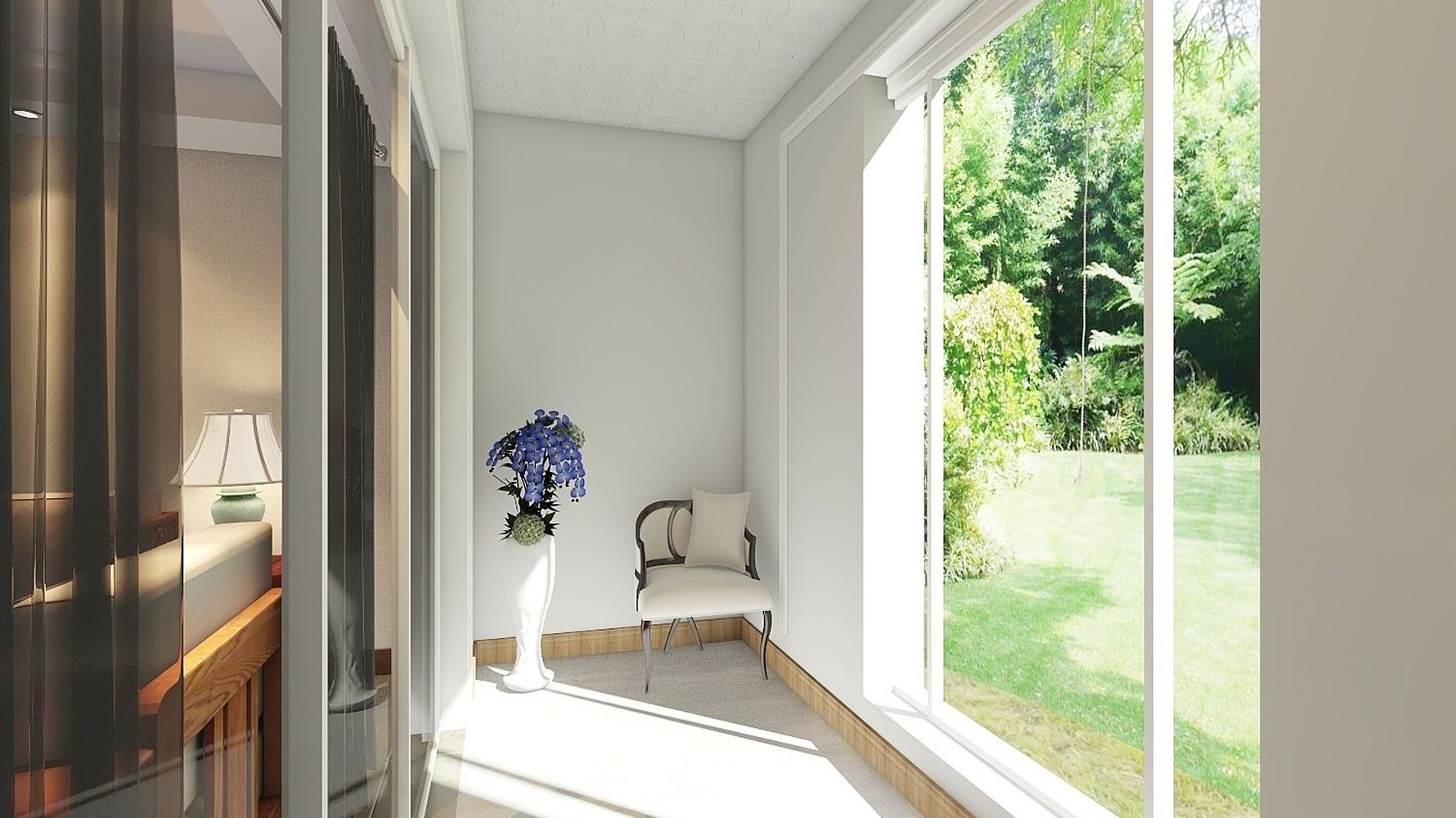 现代风格阳台装修设计效果图