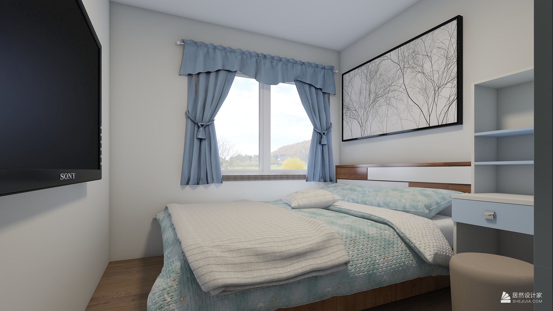 其它风格两室一厅装修设计效果图