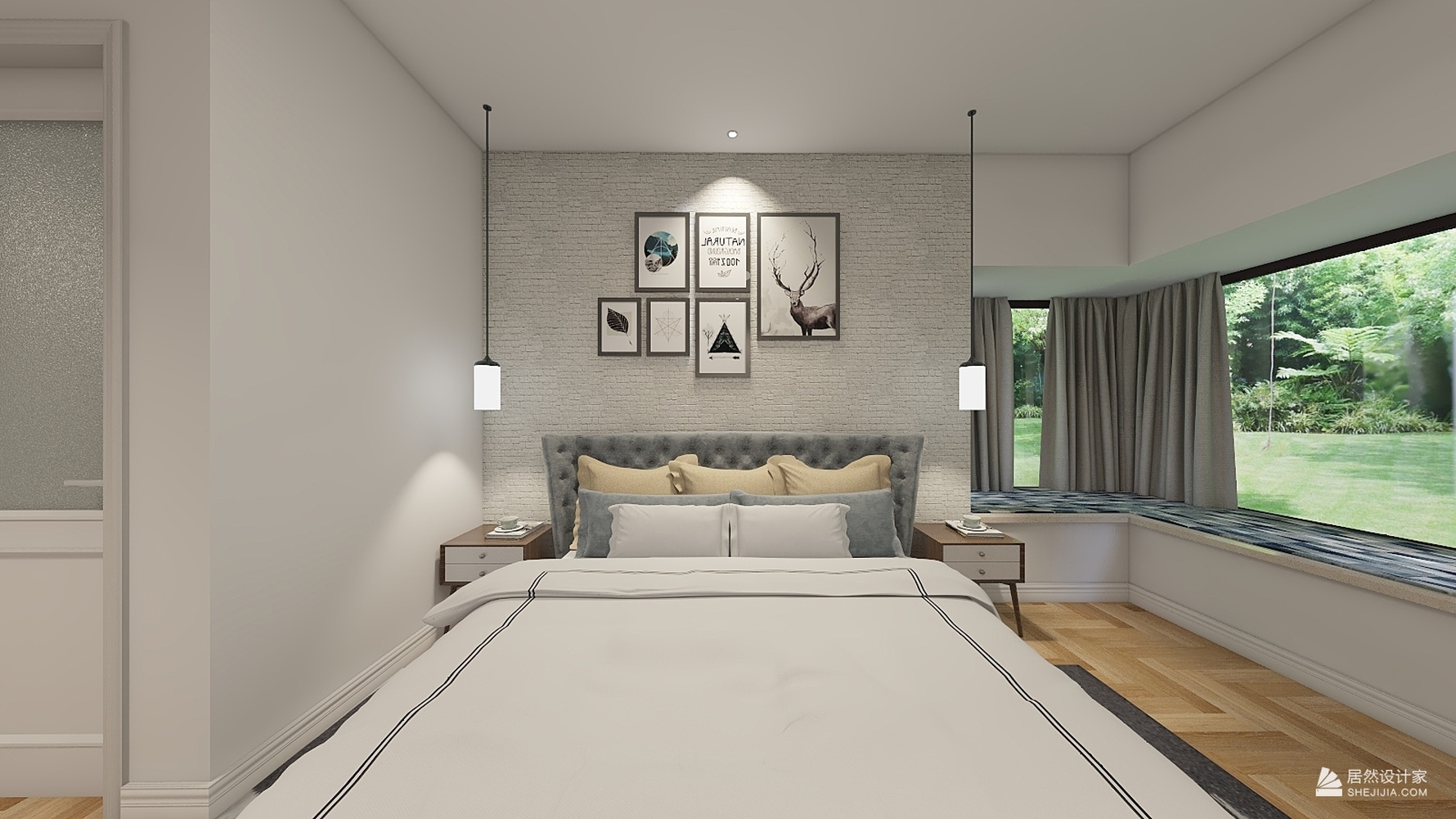 北欧风格四室两厅装修设计效果图