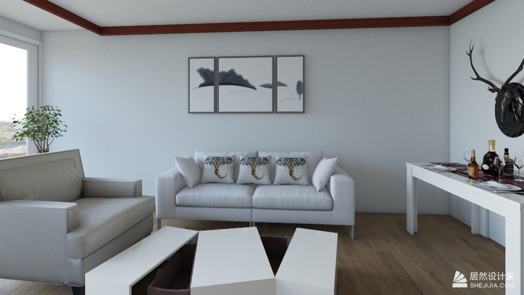 其它风格两室一厅装修设计效果图