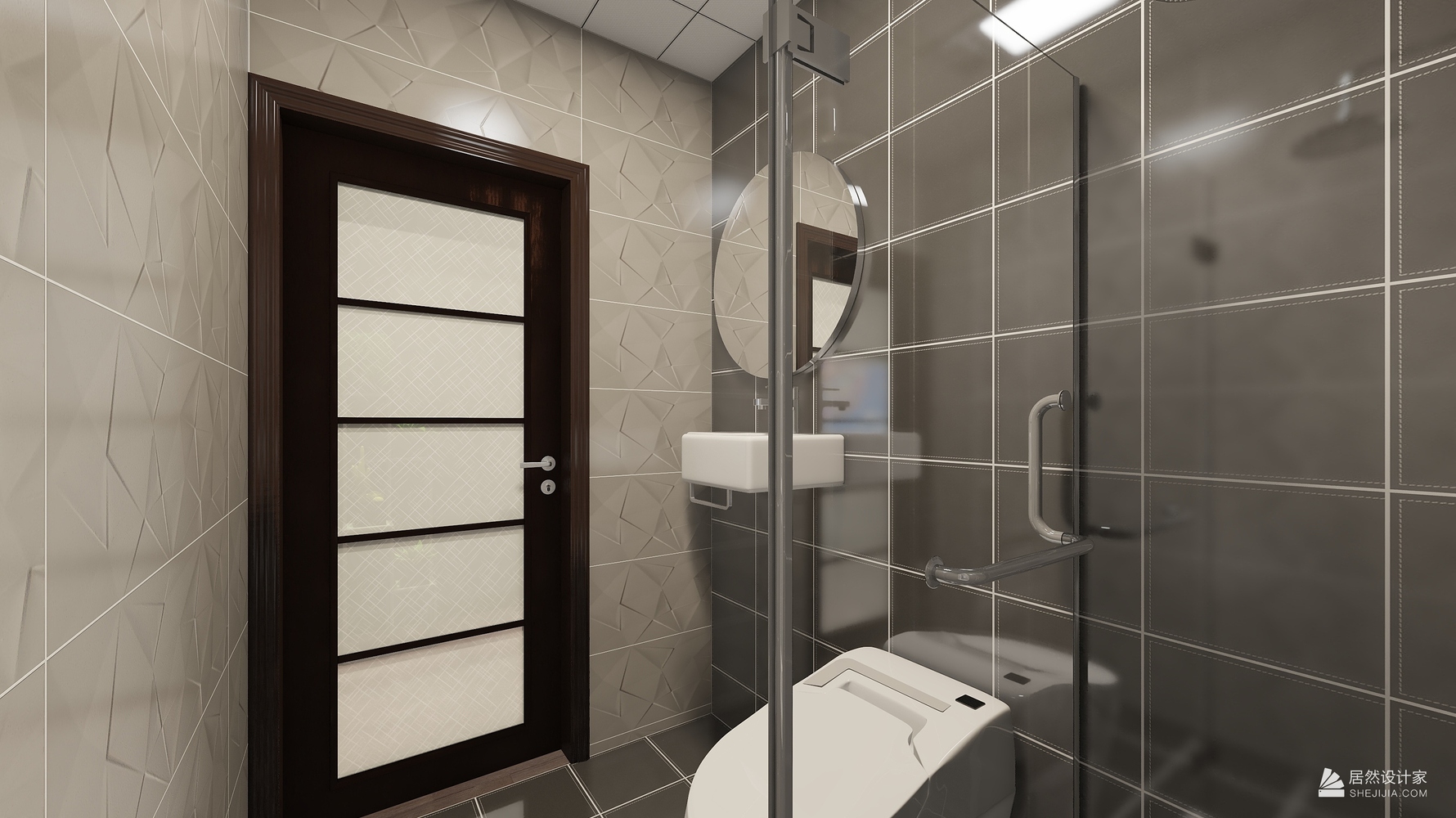 现代风格卫生间装修设计效果图