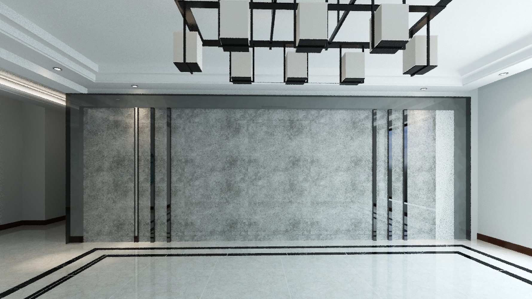 混搭风格三室两厅装修设计效果图