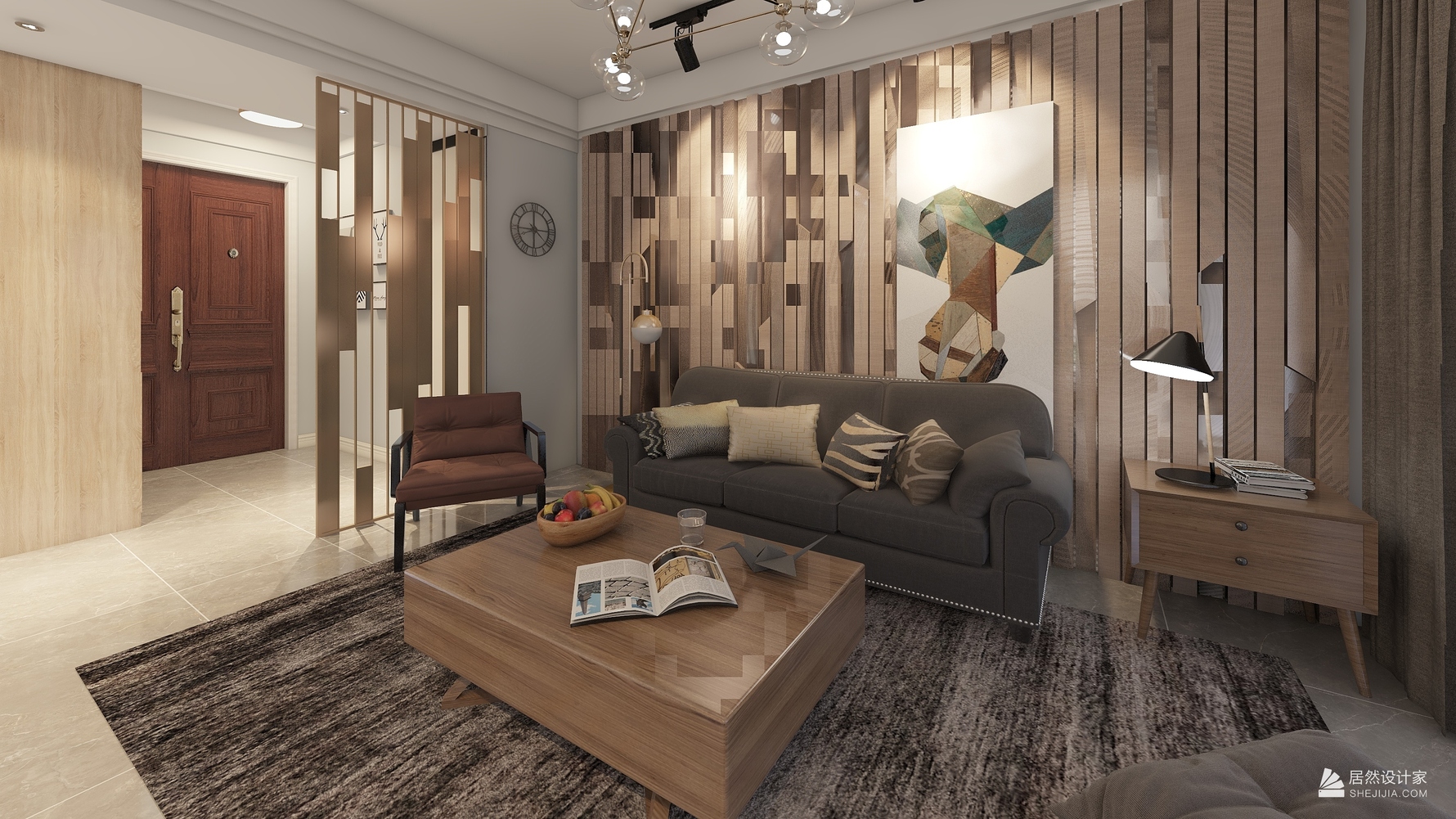 其它风格三室两厅装修设计效果图