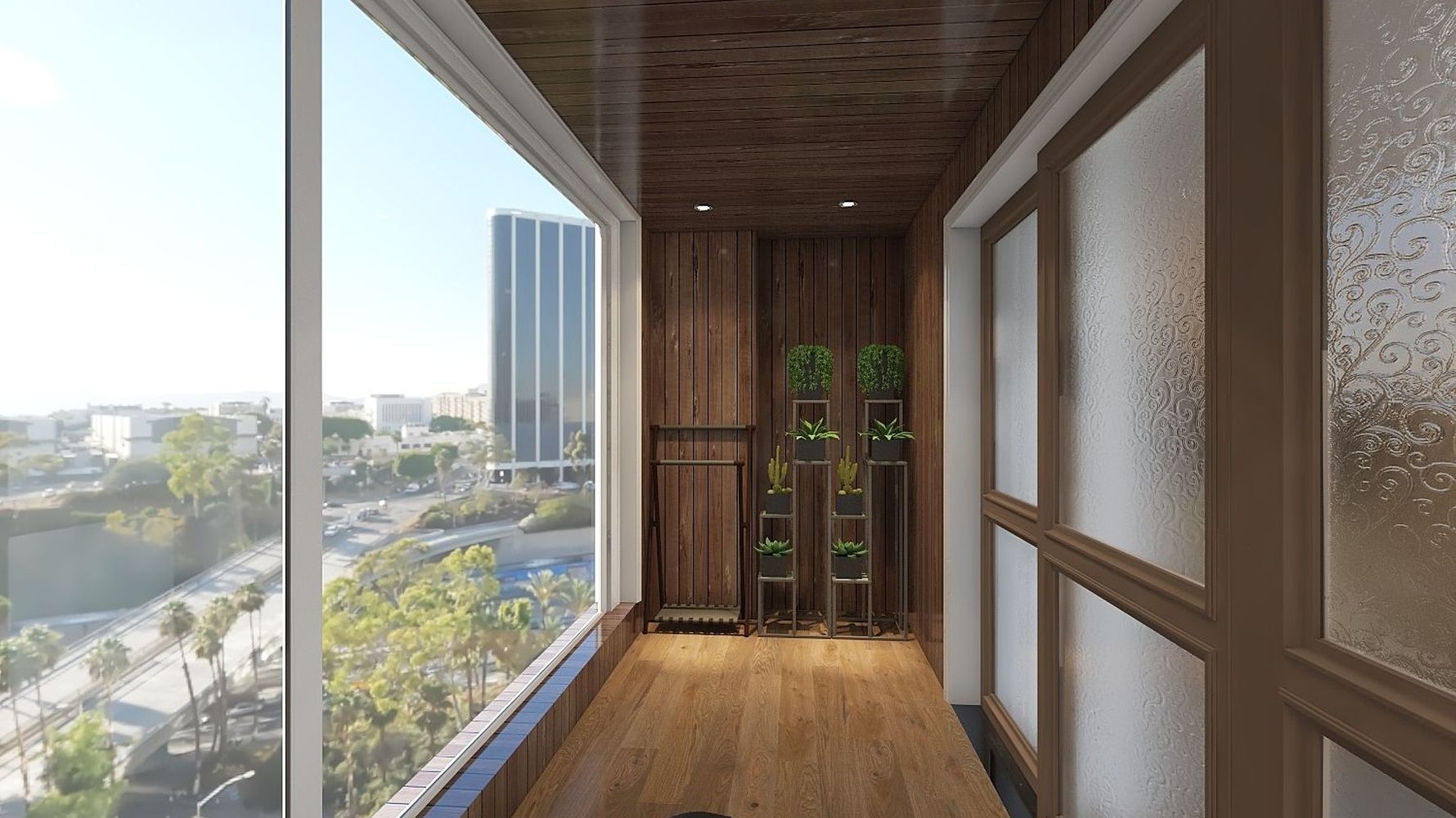 北欧风格阳台装修设计效果图