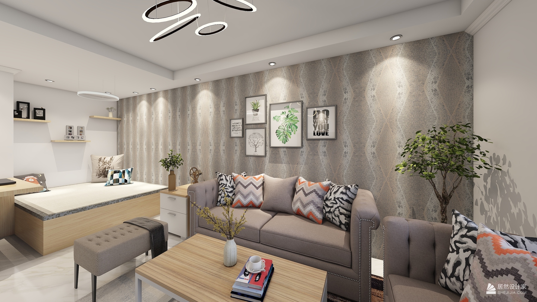 其它风格两室一厅装修设计效果图