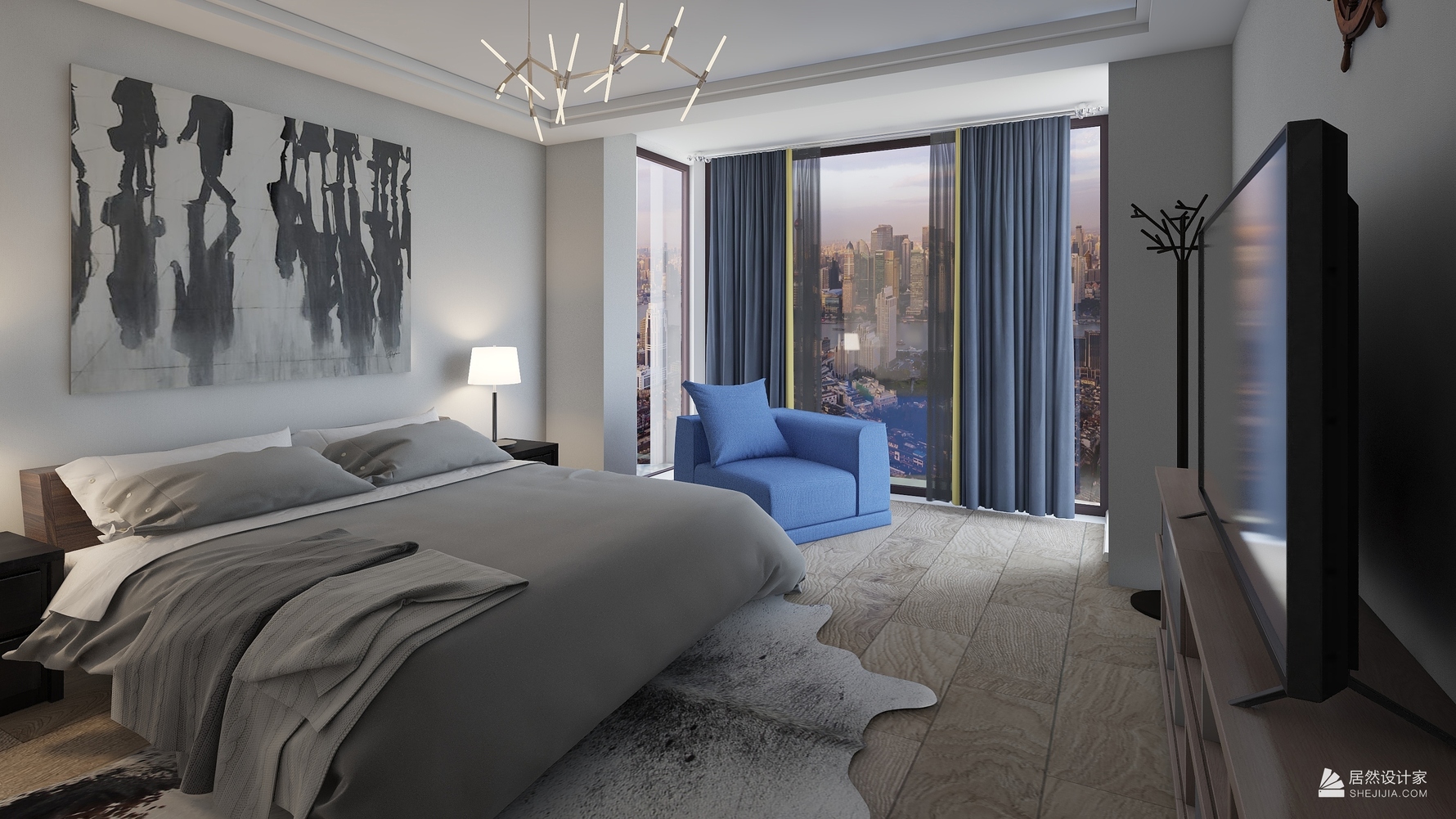 其它风格两室一厅装修设计效果图