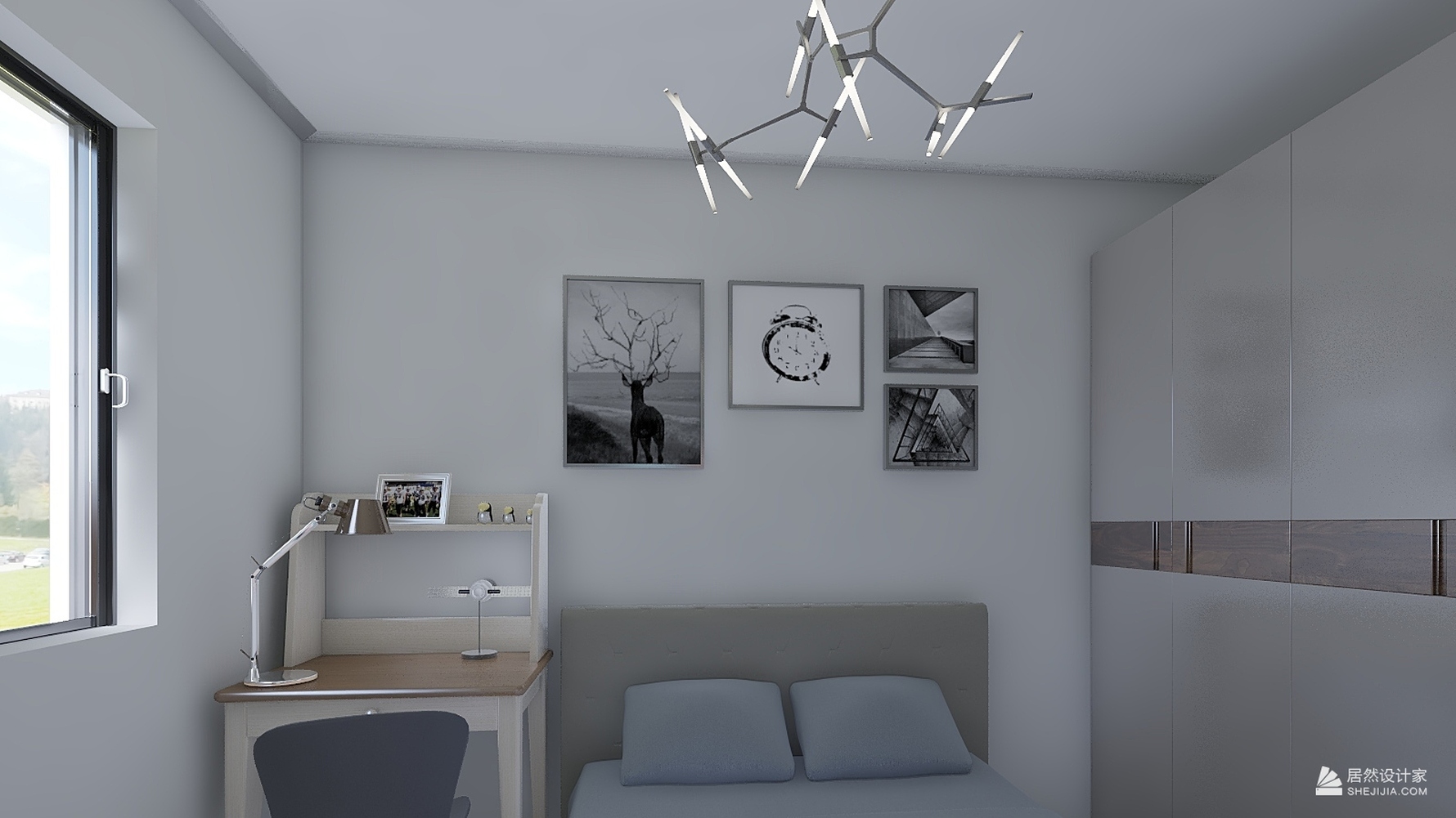 其它风格两室一厅装修设计效果图