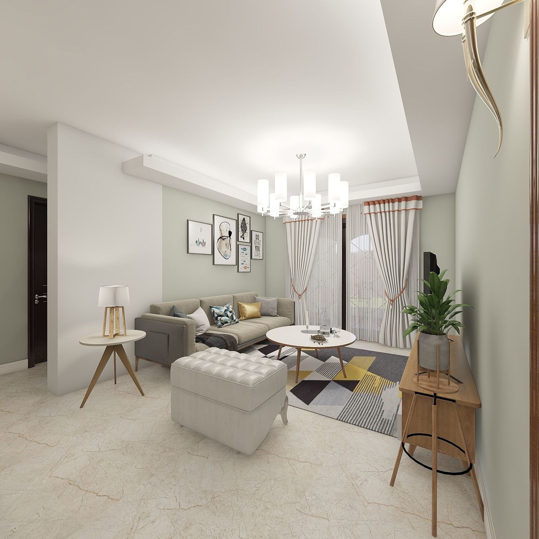 其它风格两室两厅装修设计效果图