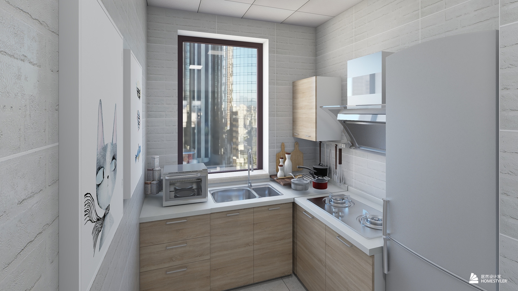 其它风格两室一厅装修设计效果图