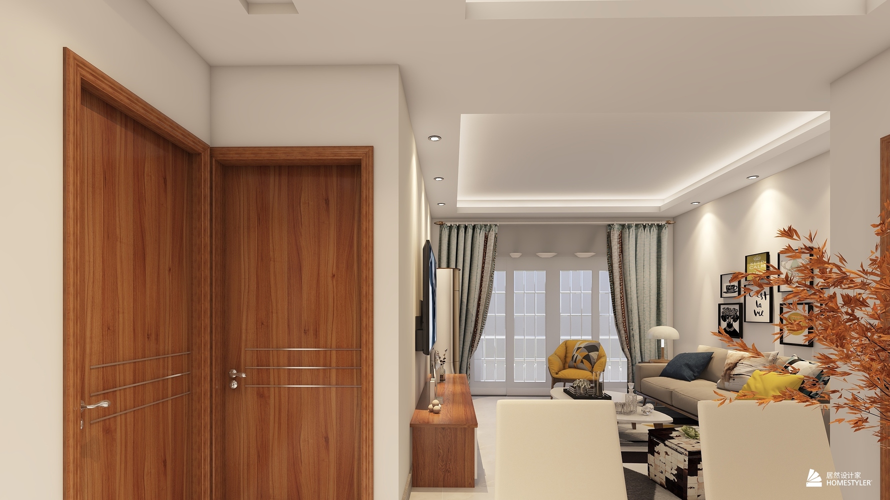 其它风格两室两厅装修设计效果图