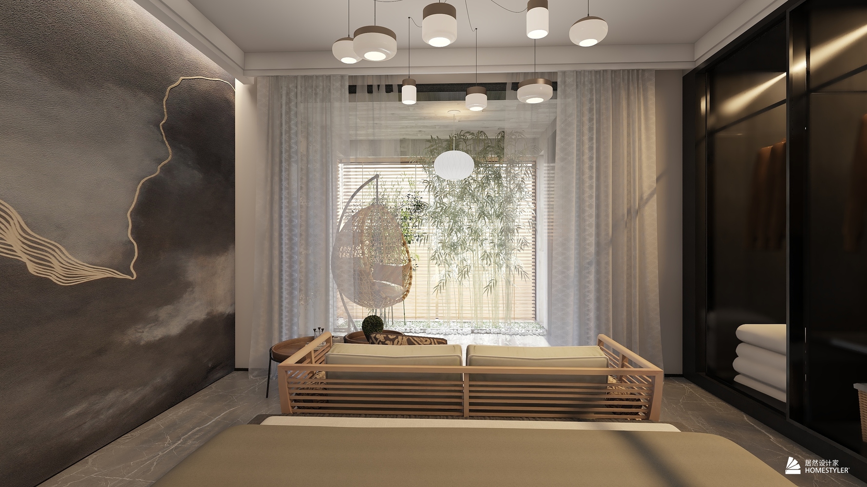 北欧风格三室两厅装修设计效果图