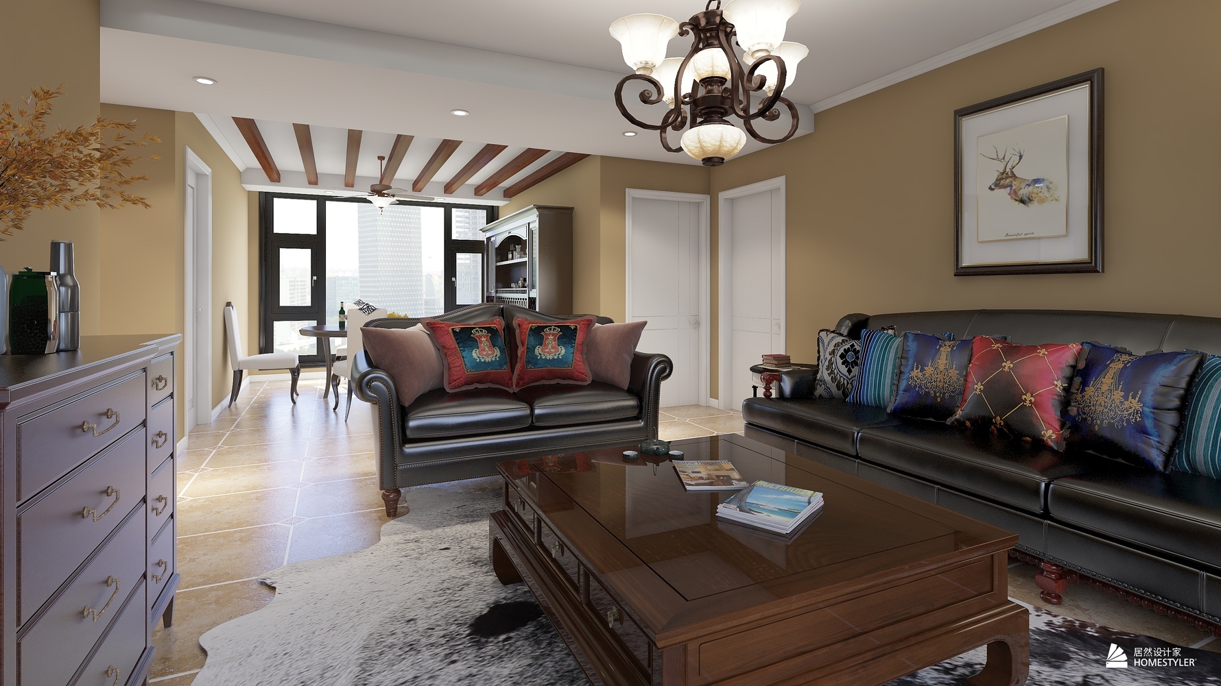 其它风格两室两厅装修设计效果图